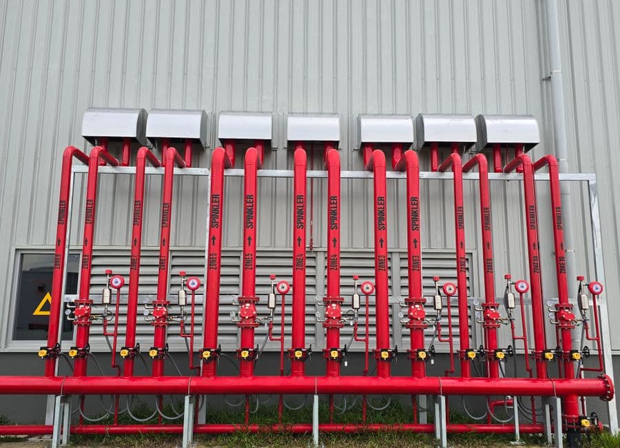 Fire Protection work on an active construction site