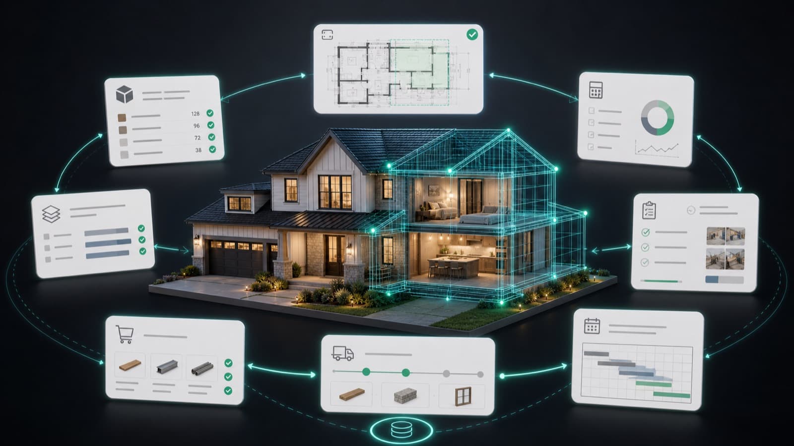 A connected construction operations network visualized