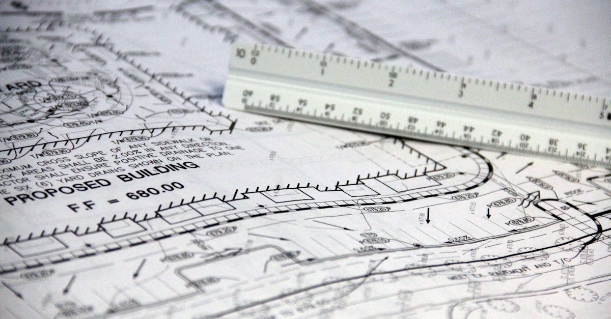 Construction site plan and estimating drawings