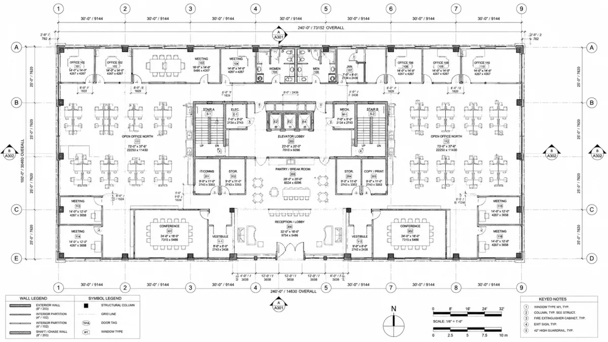 Ruh auto takeoff on a real Level 1 floor plan